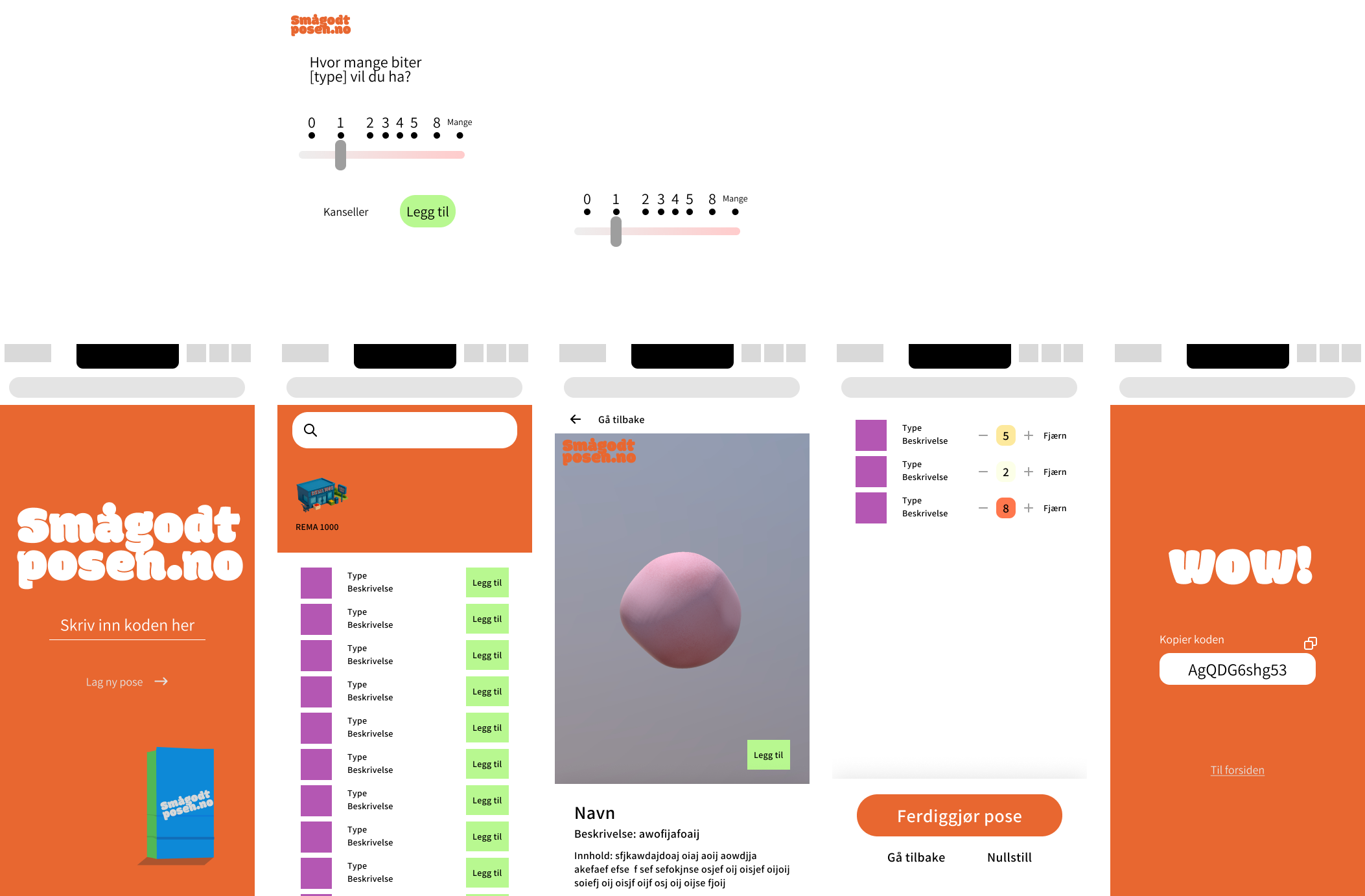 Smågodtposen (3D Candy Library) prototype